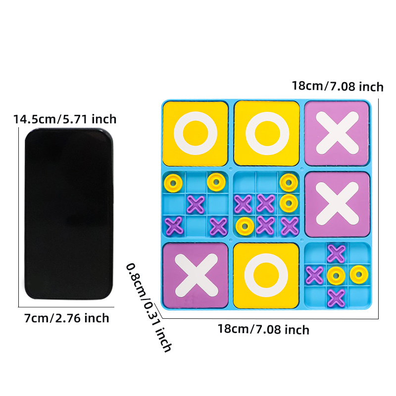 18x18cm XO Tic-Tac-Toe Board Set, Interactive Game