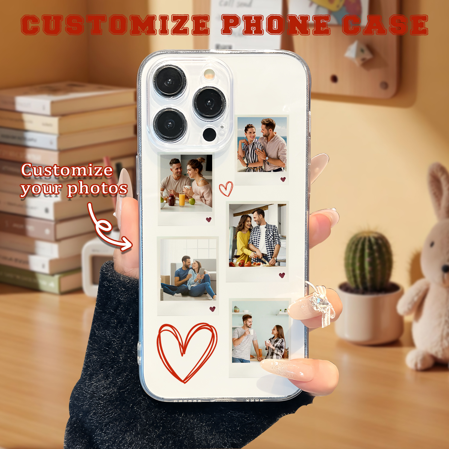 phone cases with photo sold on Temu United States