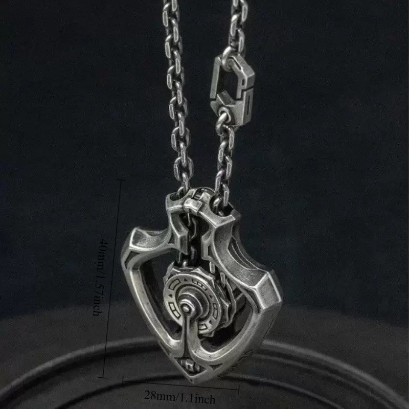 TEMU Men's & Women's Mechanical - Retro Punk Rotating Pendant With Gears, -free Suitable For Parties, Gifts, For /christmas, Non-precious