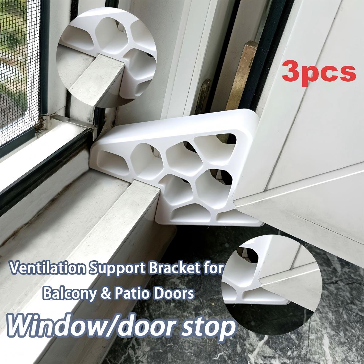 TEMU 3 piezas de para puerta y ventana - para ventanas, tiras de parachoques anticolisión de plástico resistente y juego de bloqueo de para que se