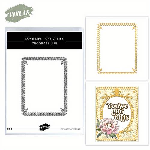 scrapbooking 2025 elegant metal cutting die set with floral geometric designs scrapbooking photo albums embossing diy paper cards scrapbooking supplies decorative metal die intricate patterns metal cutting dies