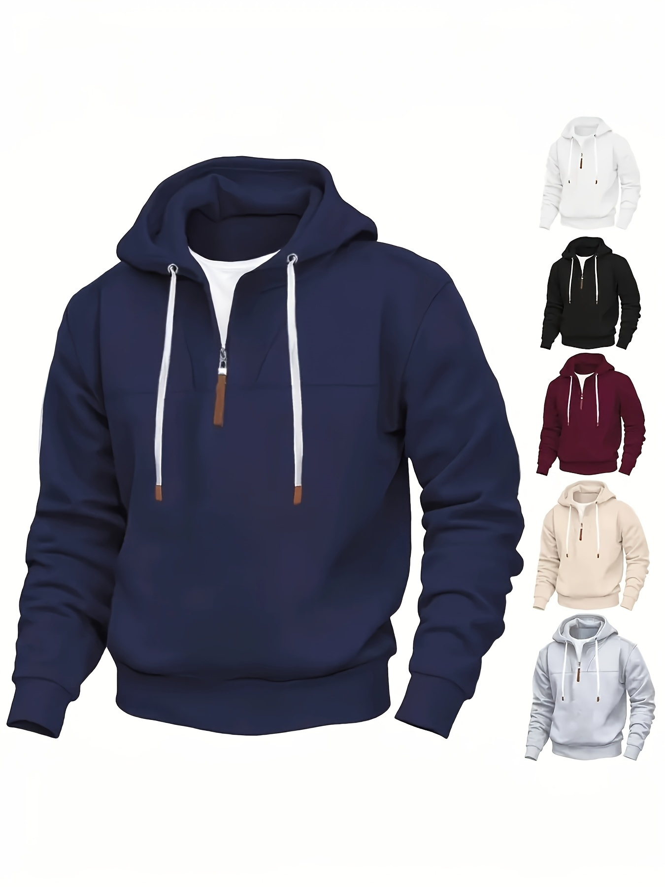   heavyweight trendy unisex hoodie half zip hooded lining for extra   double stitching for fashionable feel   casual daily wear ideal gift for her on holidays super  