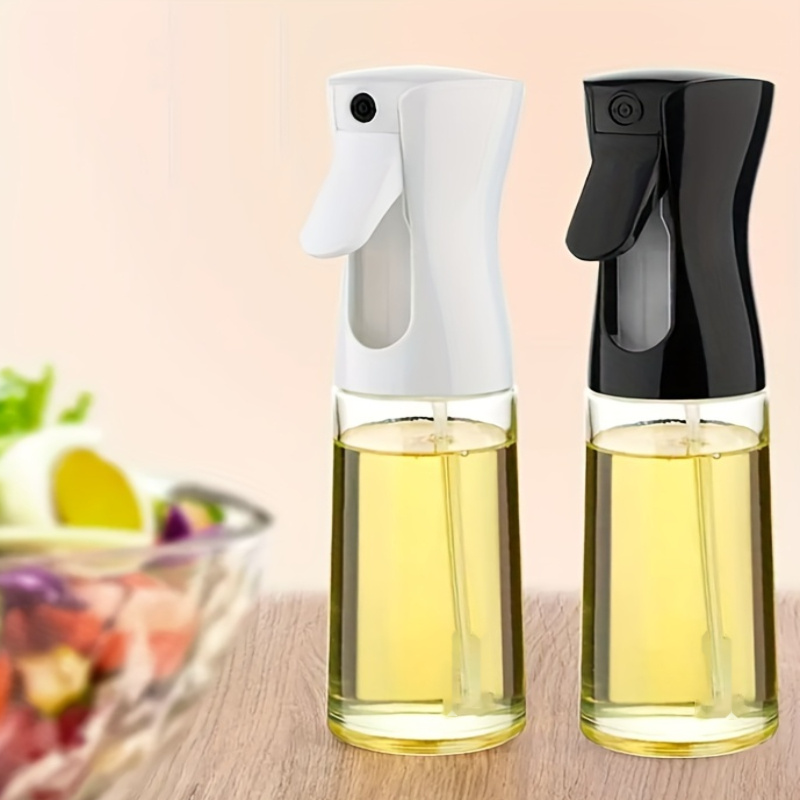 one plastic oil spray bottle 200 300 milliliters for cooking baking frying seasoning fryer salad making kitchen and   service equipment tableware seasoning dispenser pump container
