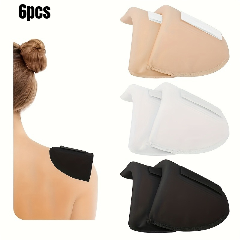 E-shop 6er-Pack Weiche, Atmungsaktive, Dicke Schwamm-Schulterpolster für Damen - Elegantes Sport-Themen-Design, Mehrzweck für Kleider, Jacken, Hemden -