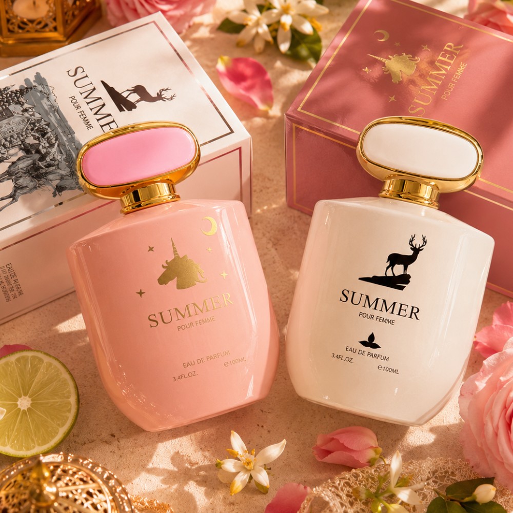 TEMU 2pcs 6.8oz Women's Eau De Parfum Set, White Floral& Amber Fragrance Collection, Long-lasting Perfume For Daily Wear, , Evening Events& Gift For