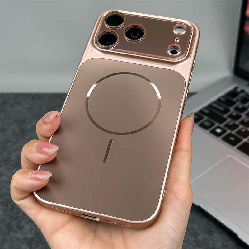 TEMU Phone Case - Miniso Phone Case, Ag Flow Light Frosted Magnetic Case, -one Lens Protection Design, Premium Light Frosted Texture Anti-fingerprint