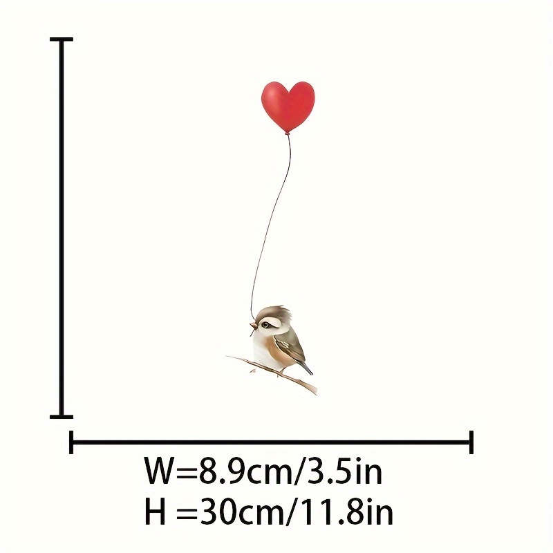 A Washable Bird Patch With Balloon - , Perfect For T-shirts, Jeans, Bags, And Additions
