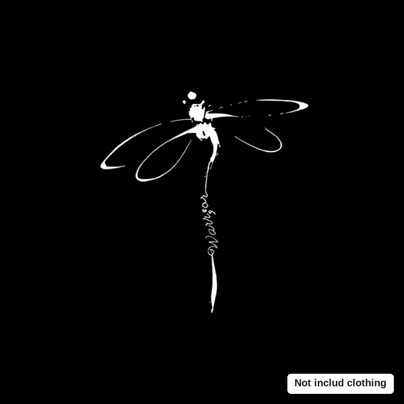 Image of With ! Special Iron-on Transfer Stickers With Dragonfly Prints-- Clothing T- Jeans Backpack