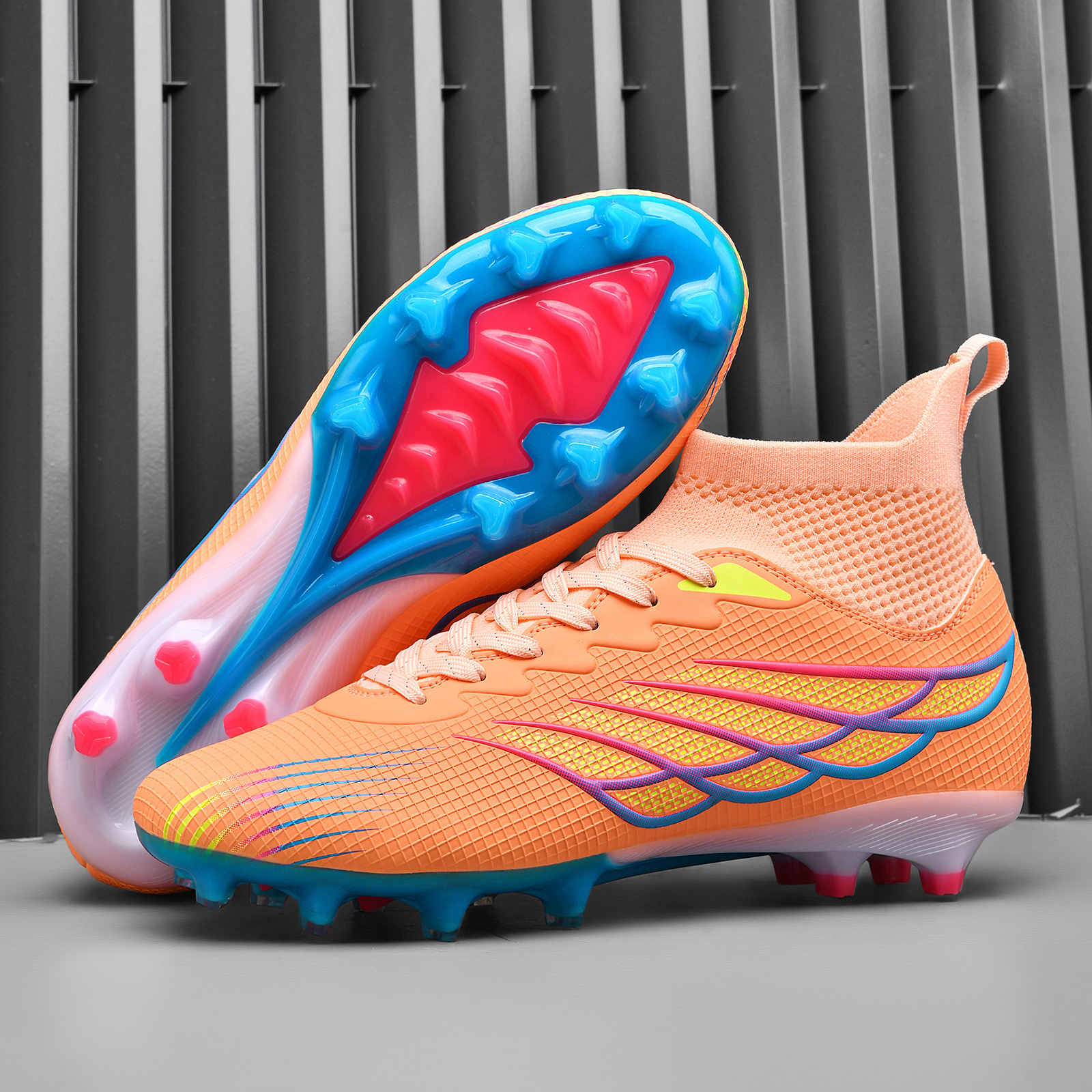sneakers new ladies breathable high top soccer shoes sports  display picture 1