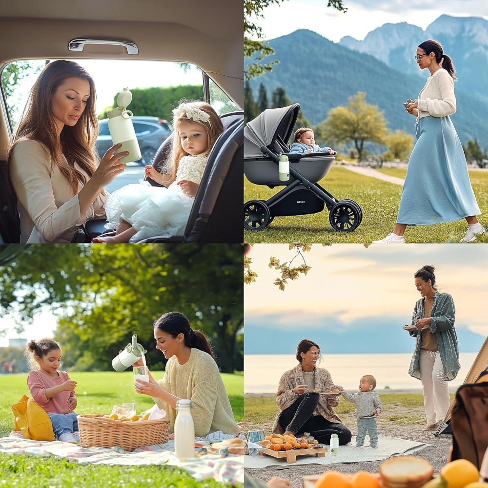 Portable Breast Milk Warmer, Bottle Heater, Car Bottle Warmer, Ideal Gift for Newborns