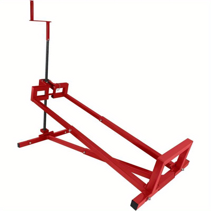 tétel kép fűnyíró traktor emelő 400kg fűnyíró traktor emelő eszköz 45 fokos döntés állítható fűnyíró traktor emelő tisztító eszköz fűnyíró emelő platform piros