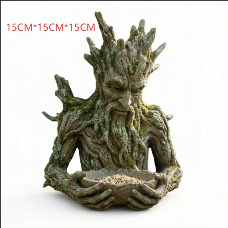 独特大脚怪喂鸟器 专为野生鸟类设计 奇趣森林人造景观 为您的花园吸引更多鸟类 经久耐用 适合户外使用 4