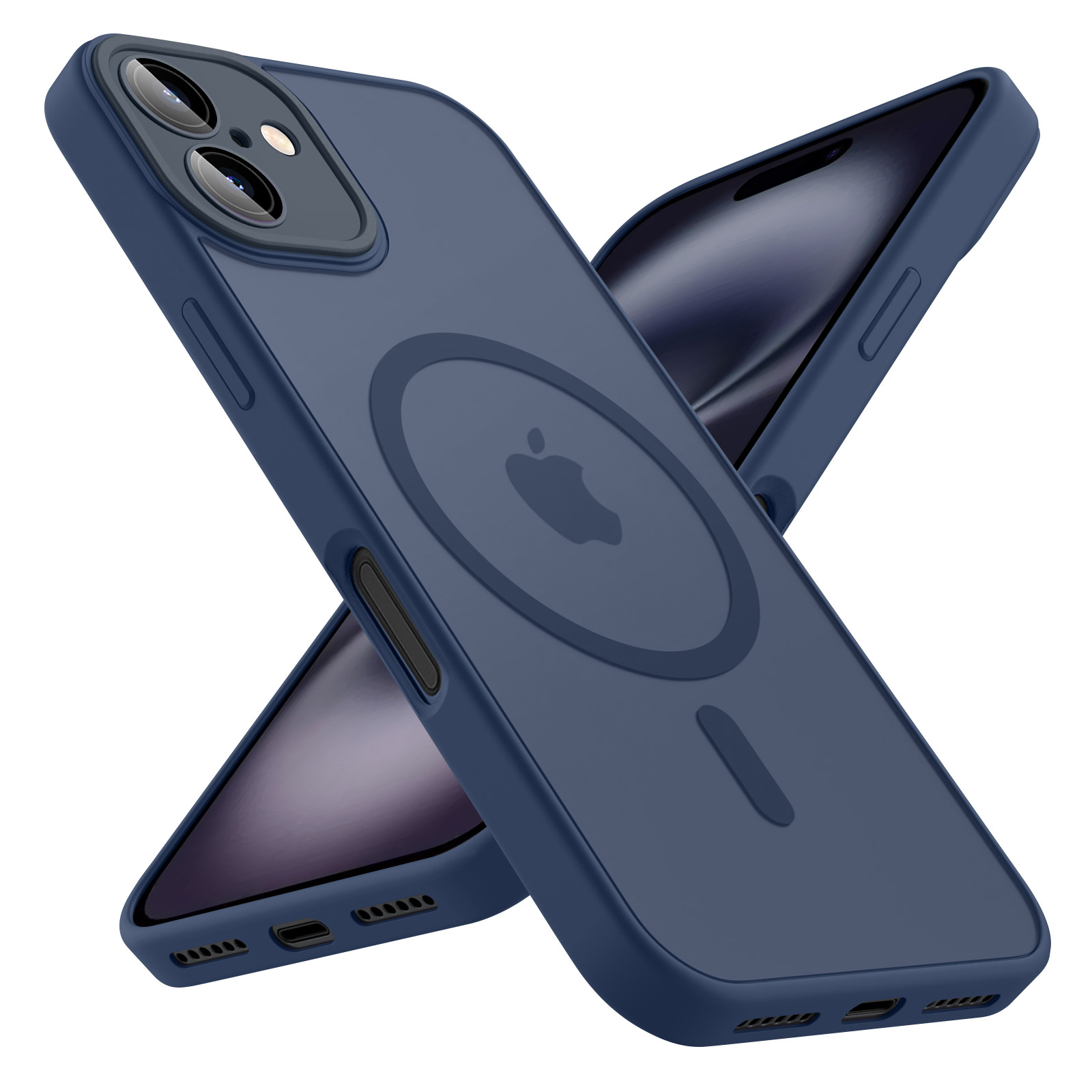 TEMU Phone Case - Phone Case: Premium Matte Phone Cover Suitable For Iphone 17 Air/16/15/14/13/12/11 Pro , Magnetic Compatible, Matte Translucent