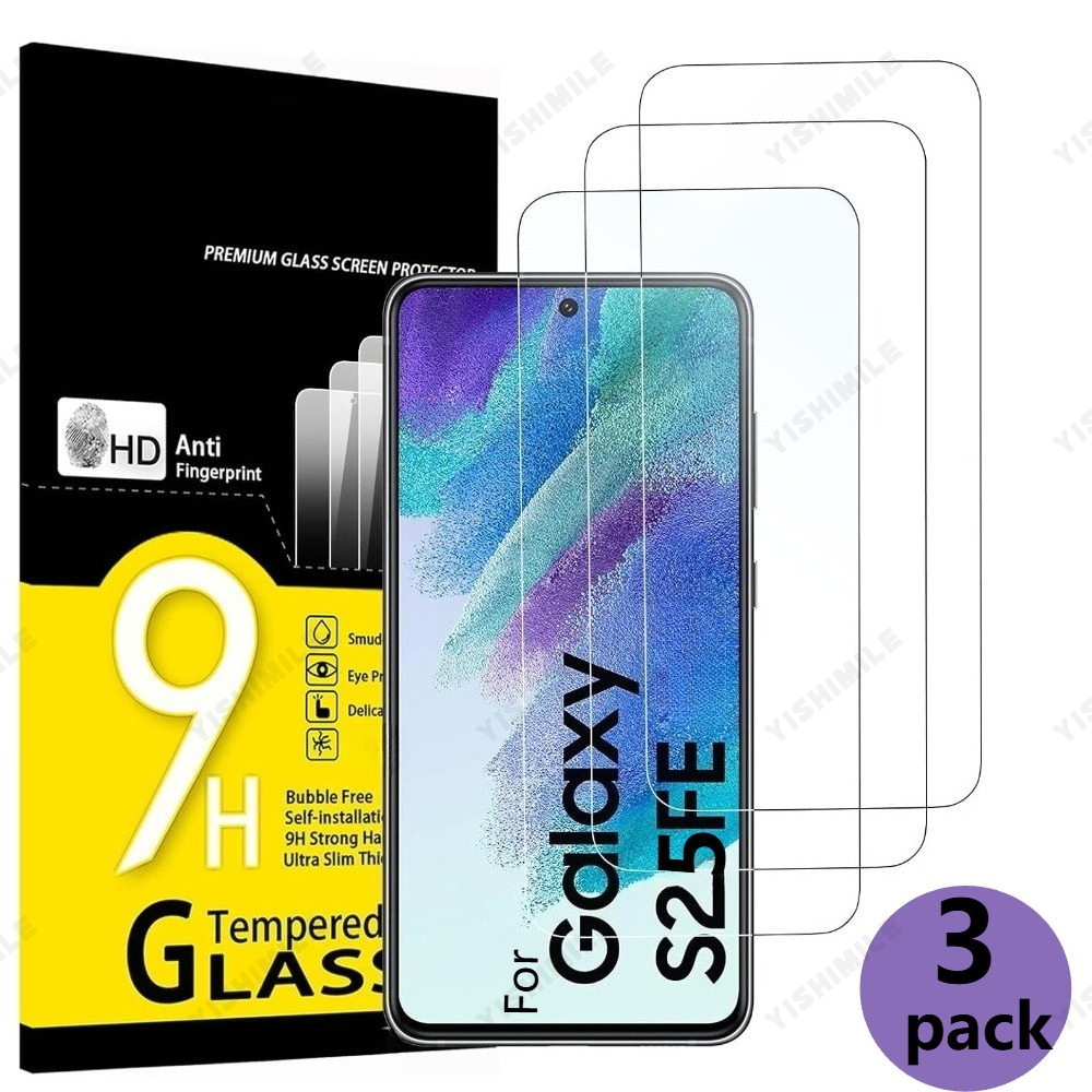 E-shop 3er Set High-Definition Displayschutzfolien mit Fingerabdruck-Entsperrung, komplette Abdeckung mit 9H Härtegrad gehärtetem Glas, kompatibel mit