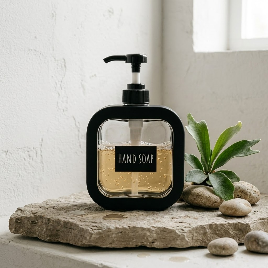 TEMU 1pc, In , Square Lotion Travel Bottle For Shampoo And Body Wash, Simple Transparent Empty Bottle With Pump, Hand Soap Dispenser Bottle, Empty