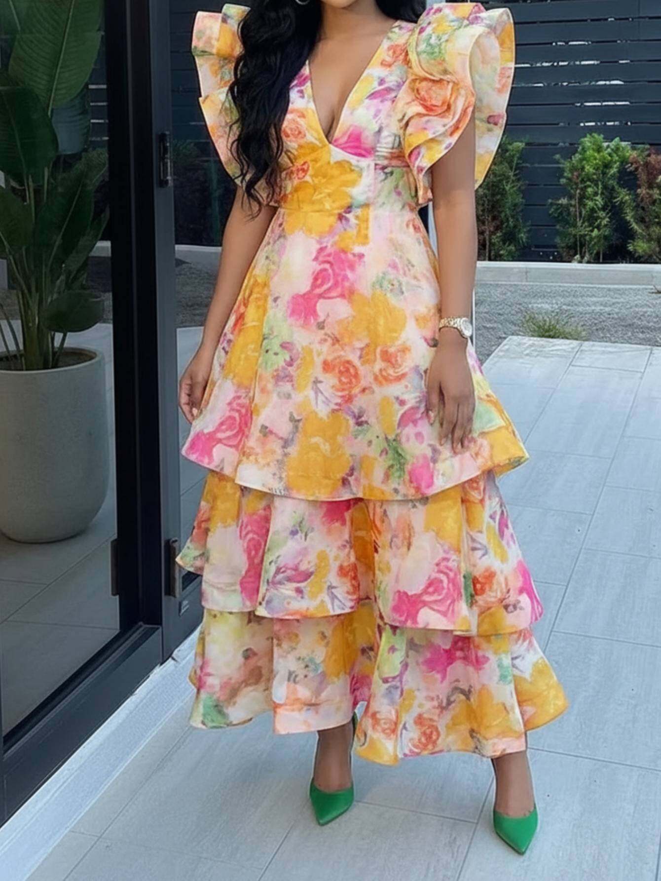 women layered dress sold on Temu United States