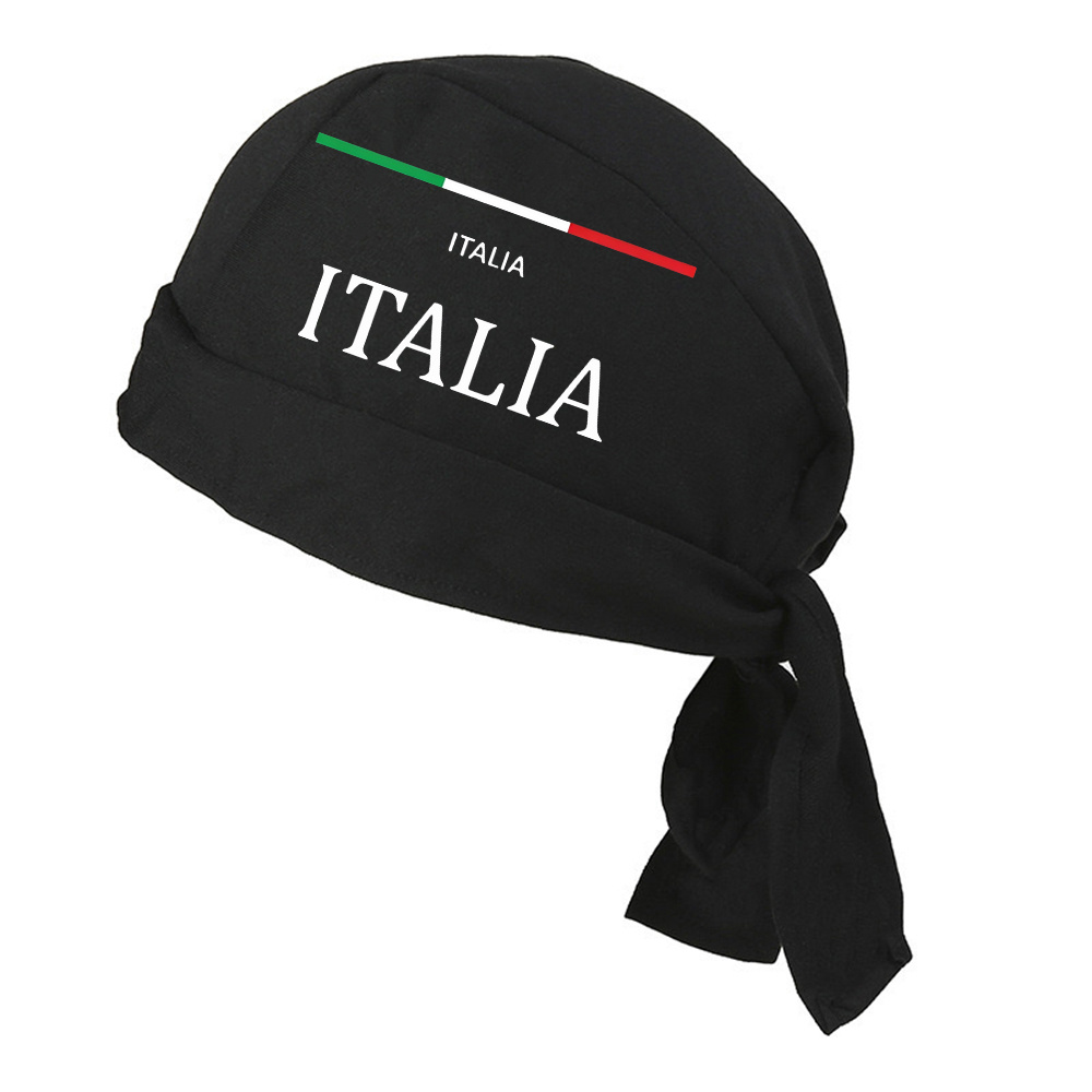 TEMU 1pc The Flag Of Italy Multi-use Pirate Bandana Head Mens Wrap Scarf For Cosplay Outdoor Daily Wear