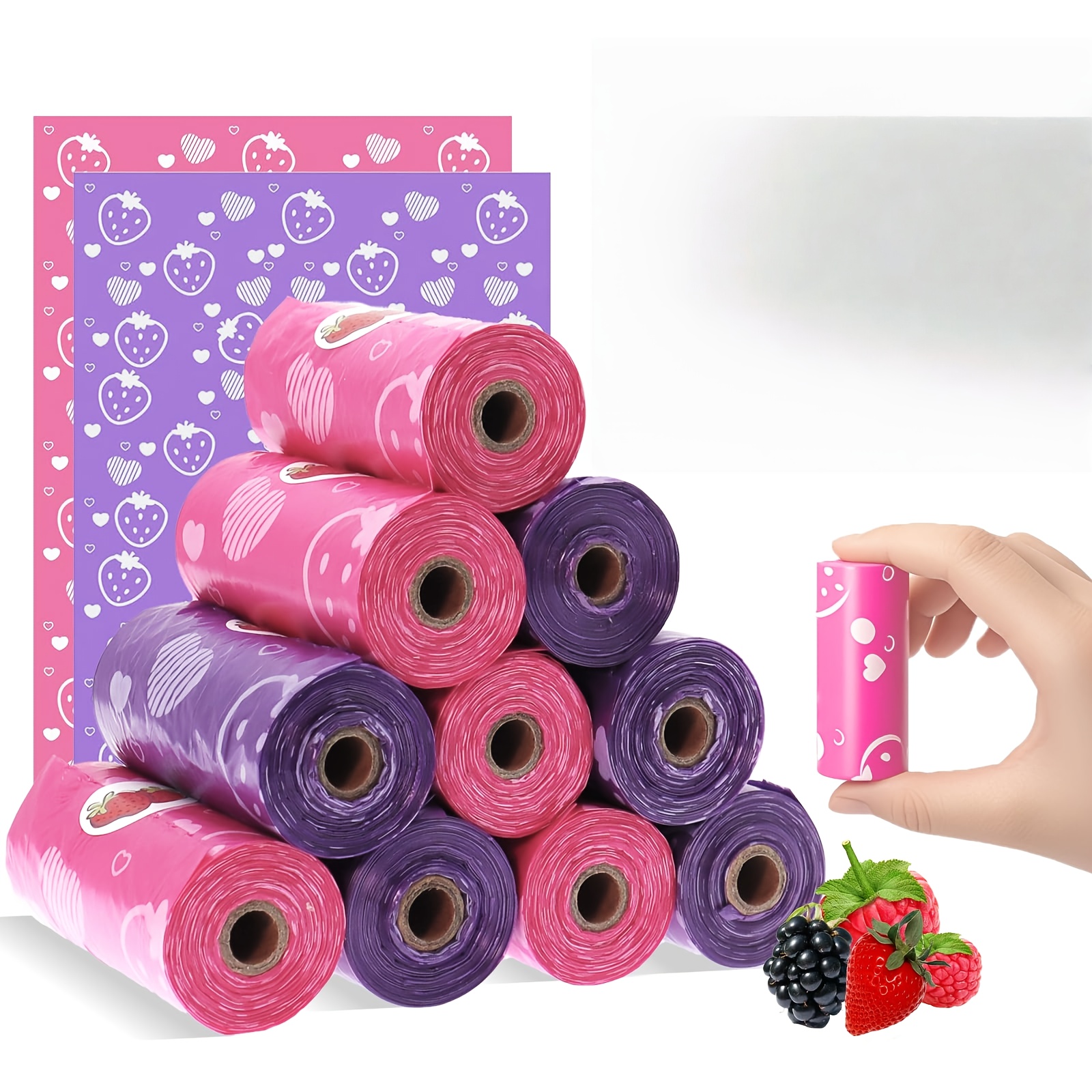 Image of 150-pack And Tampon Disposal Bags - Portable Leak-proof And Odor-proof Menstrual Storage Bags, Heart-shaped Design, Discreet Storage For Women' Items, Suitable For Home, Travel, Or Public Restrooms