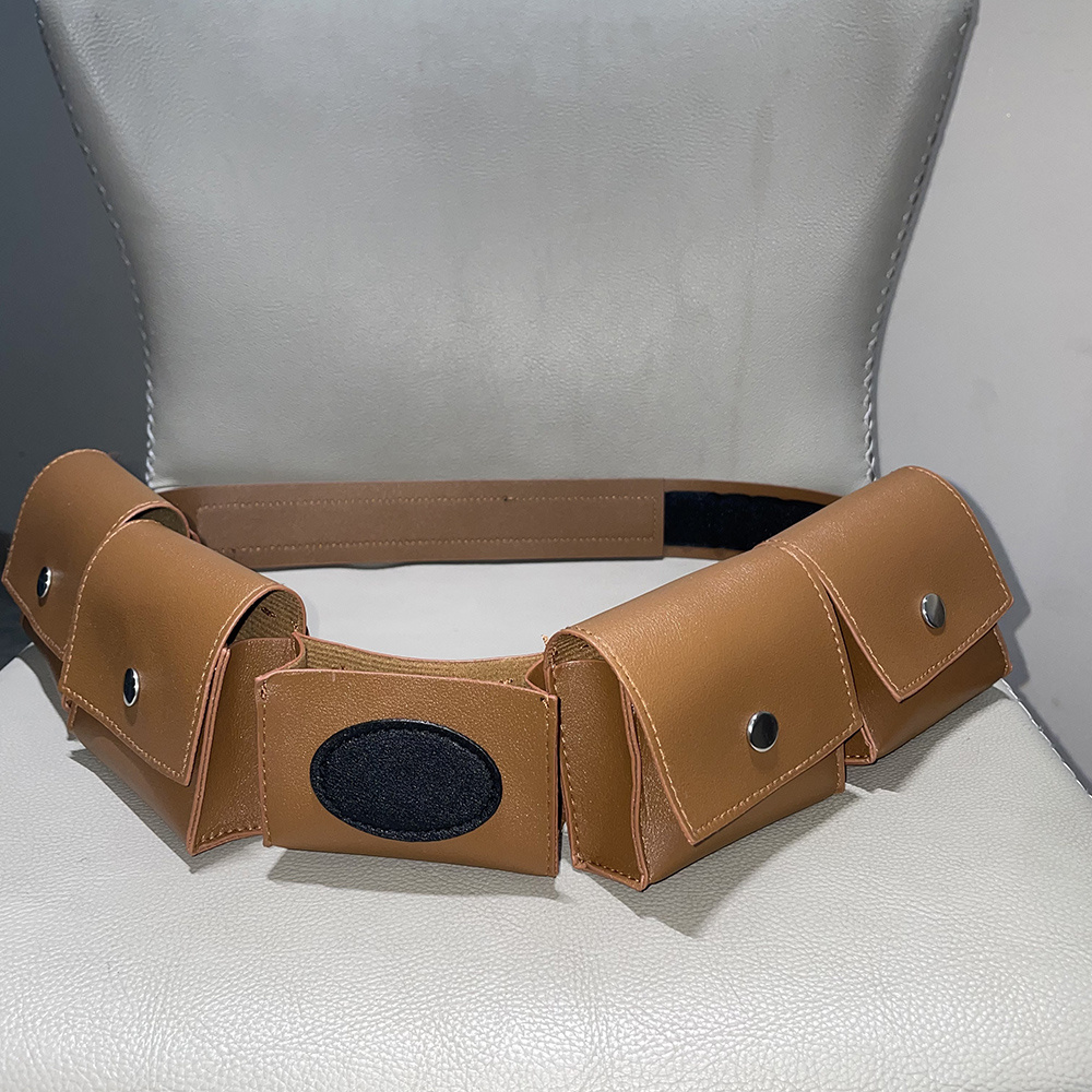 TEMU Steampunk Vintage Ceinture Tusken Pochette Sac de Munitions Cartouche LARP du Sable Costume Cosplay