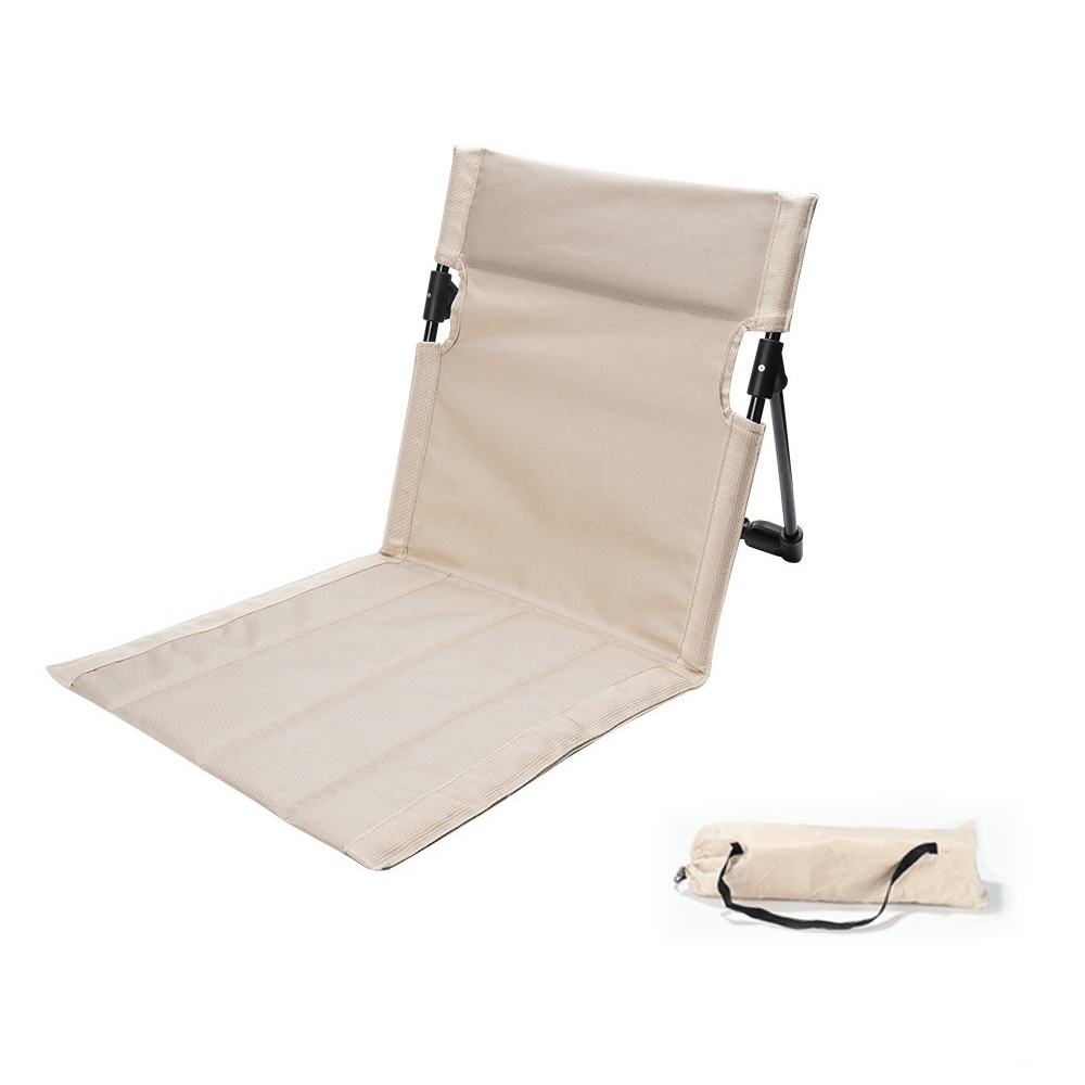 TEMU 1 Folding Camping Chair With A Backrest; A Durable Folding Chair And Table Made Of Oxford Fabric; A Portable Beach Chair; An Ultra-lightweight
