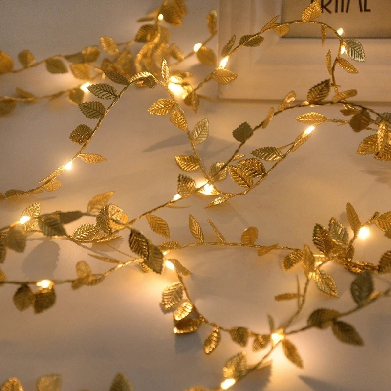   30led   garland fairy lights warm white string lighting battery operated 2x not included elegant decoration for home christmas thanksgiving table weddings artificial plant decor no feathers no  