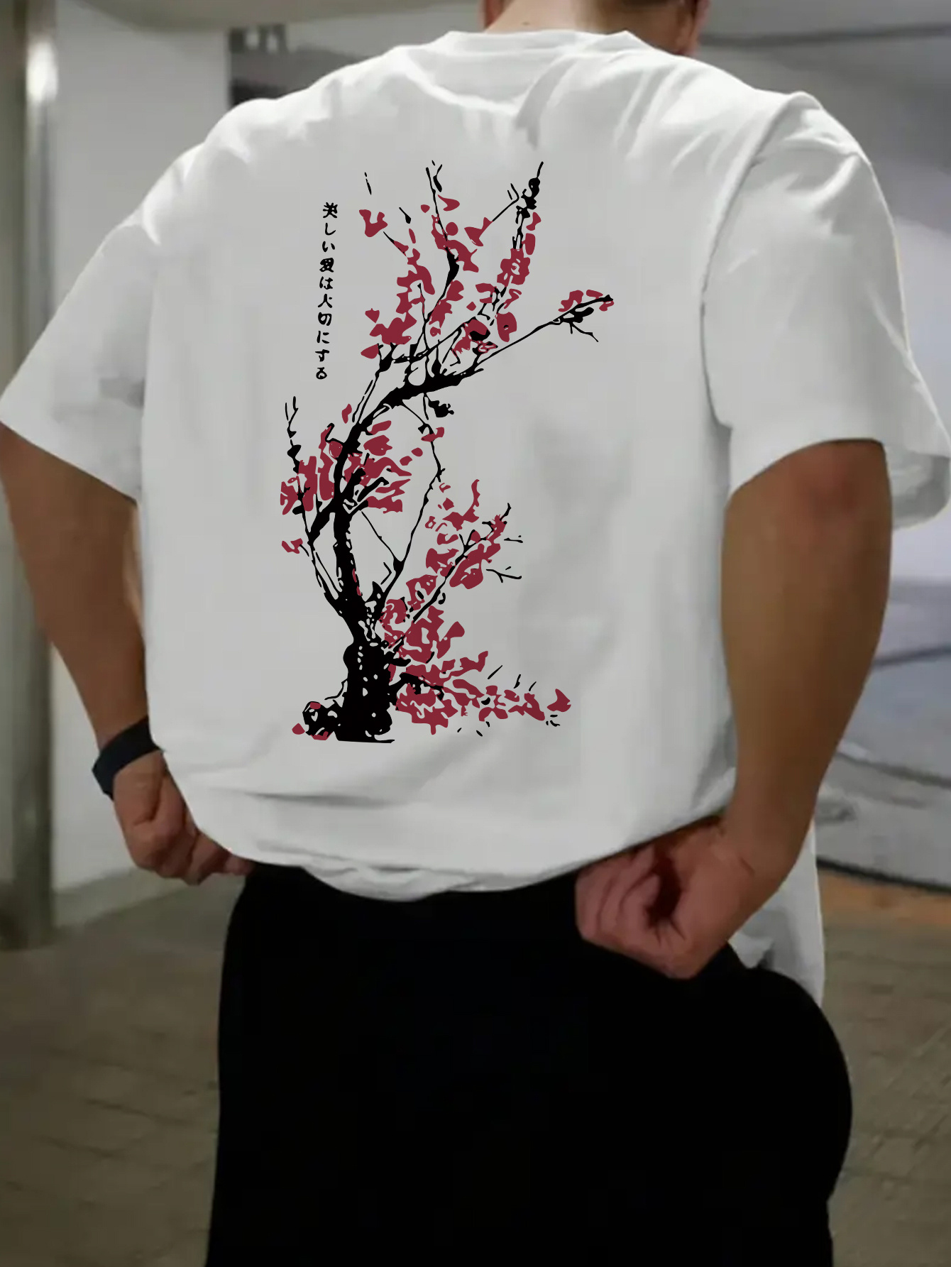 men's casual streetwear oversized t shirt Temu Bahrain