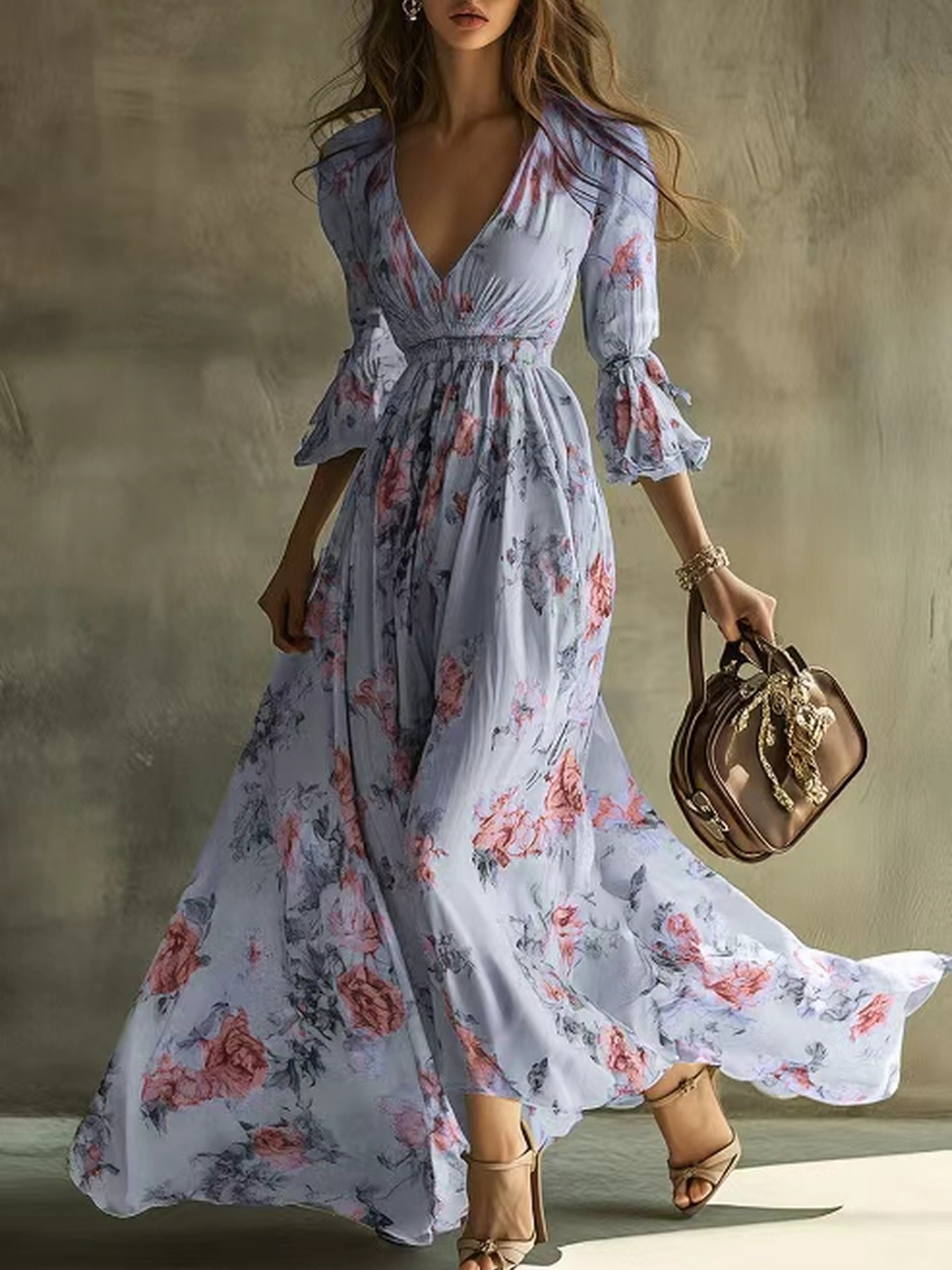Wedding Guest Reversible Dress Amazon Linen Dress Long Sleeve Spring Maxi  Dress Pinterest Casual Summer Long Dress Floral Maxi Dress Sold