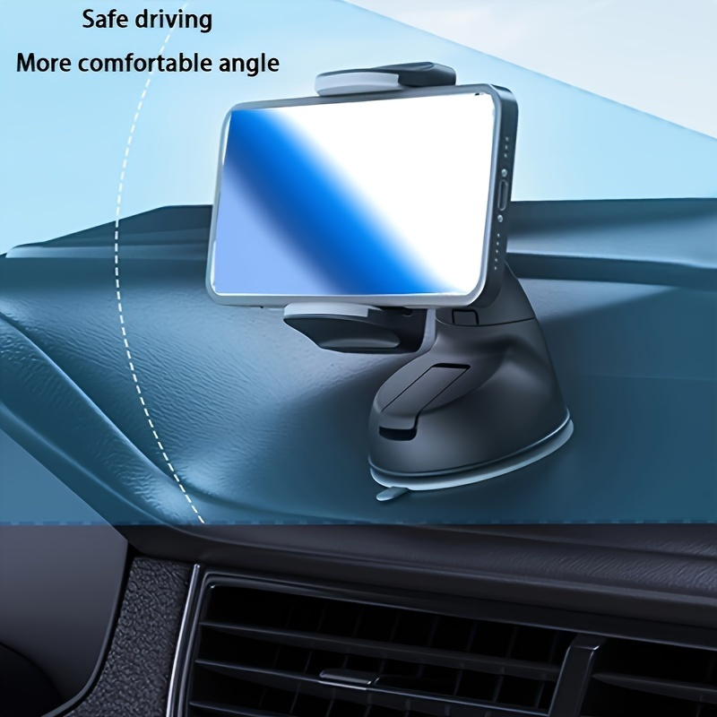 

1pc Universal Car Phone , Abs , Cup Dashboard , Compatible Multiple Phone , For -free Navigation And