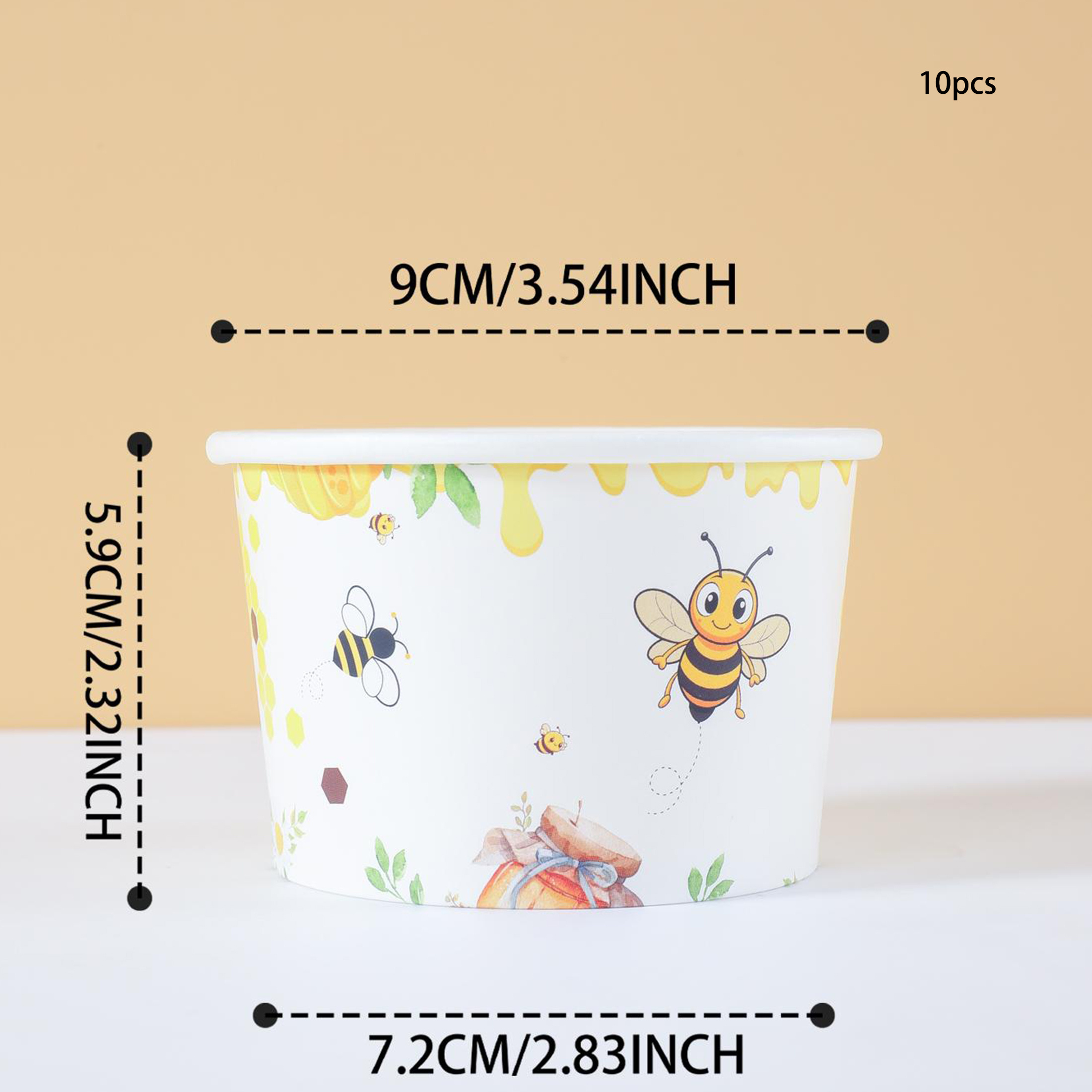 Image of 10/25pcs Paper Bowls, Party Paper Bowls, Party Decoration Party Bowls Birthday Party Gathering, Gift , Party, Celebration Decoration Supplies Gift