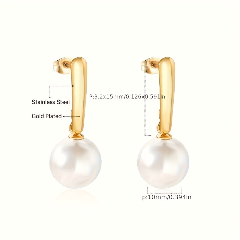 Women's Bohemian Faux Pearl Earrings, Elegant Luxury Design