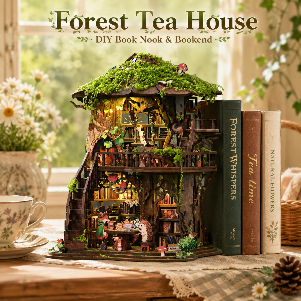 Relax Miniature House Kit, 3D Wooden Puzzle Building Model