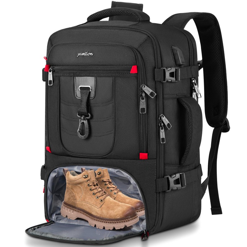 Lightweight Large Capacity Double Zipper Backpack - Laptop Friendly, Adjustable Shoulder Strap, Durable Polyester Material - Easy to Clean, College Students, Professionals Daily Travel School Bag, Safe Travel Bag, Casual Style High Quality Functiona
