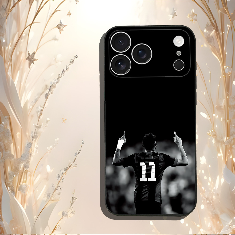 TEMU Phone Case - Soccer Player No.11 Celebration Pattern Phone Case For Iphone 17/16/15/14/13/12/11/xs/xr/x/plus/pro/, Perfect Gift For Boyfriend,