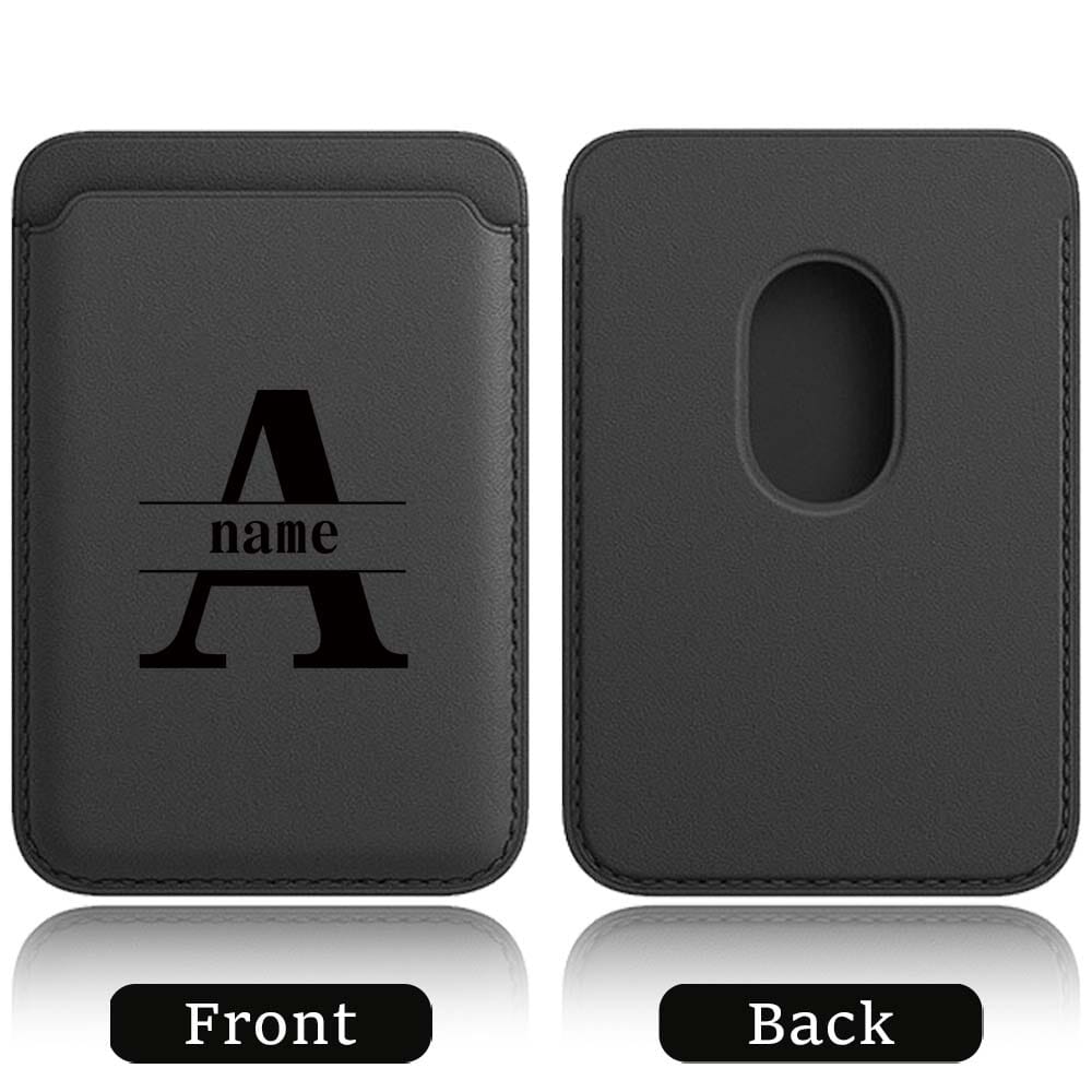 TEMU tipo billetera con tarjetero magnético de PU personalizado para modelos de iPhone 12 a 17, con clip magnético para tarjetas y personalizables