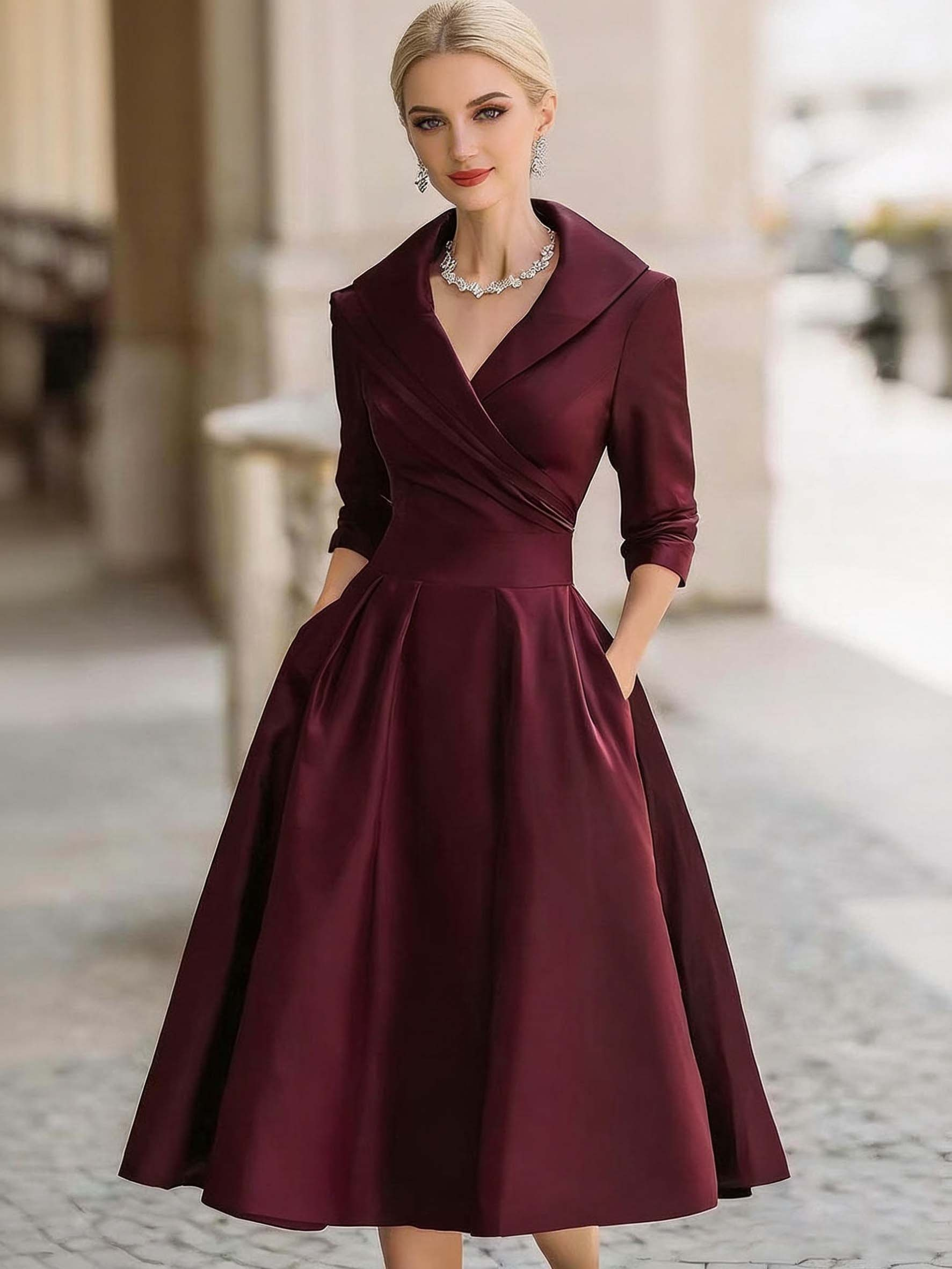 green emerald velvet dress Off-The-Shoulder Long Formal Dress with Banded Sleeves Pewter / 14 main image 0