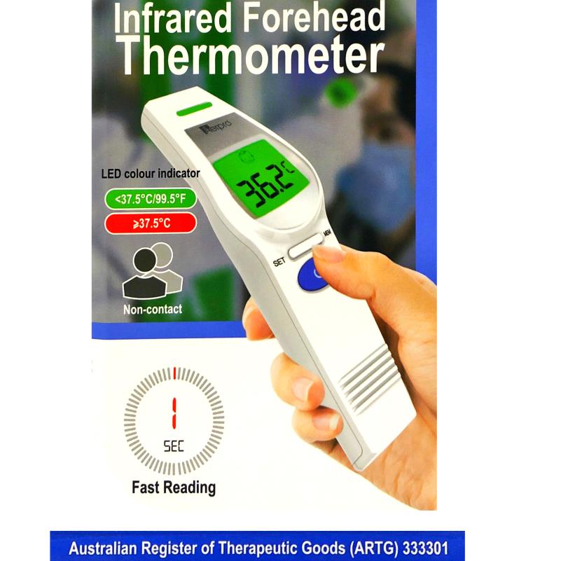 Australian ARTG Registered Non-Contact Infrared Thermometer with Forehead & Body Measurement, 0.1°C High Accuracy, Large LCD Display & Ergonomic Design - Battery-Powered (AAA) for Adults &, Fever Detection, Hygienic No-Touch Thermometer for Home & U - Image 9