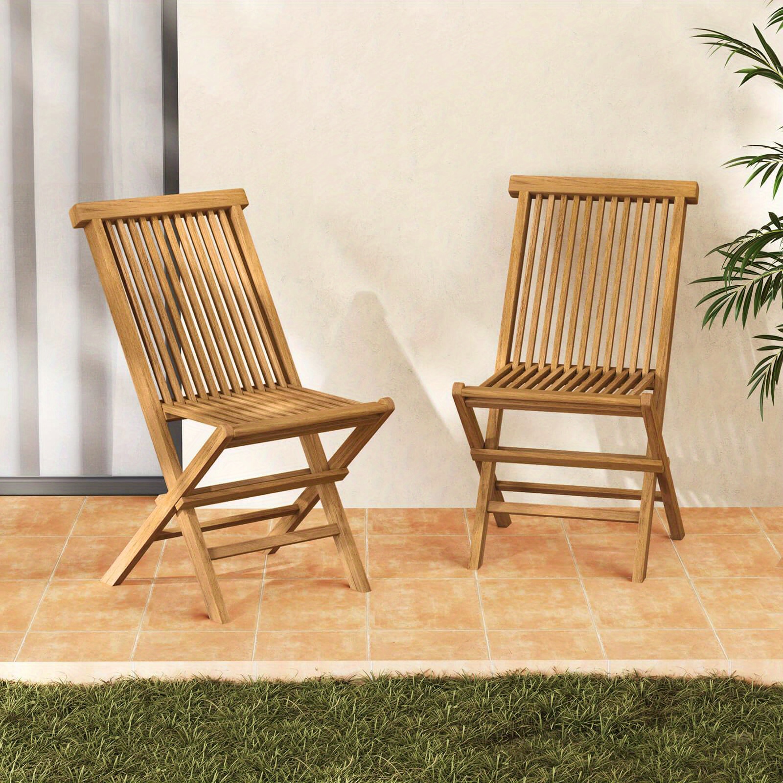 LIFEZEAL Patio Folding Chairs Set of 2/4