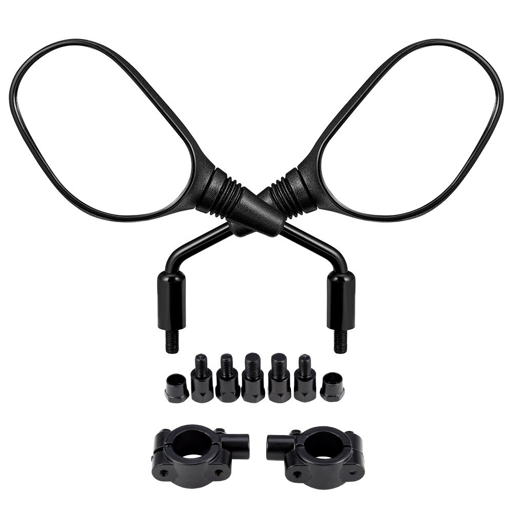 TEMU 7/8 Inch Handlebar Mounts Rear View Mirrors Compatible With 400 500 850 For Ds250 For Fz-8
