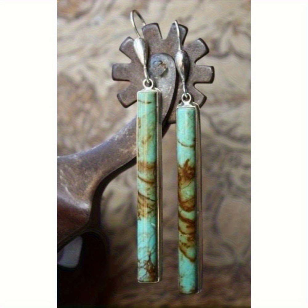 TEMU 1 Pair Vintage Fashion Bohemian Pendant Ears Anniversary Gift Festival Birthday Party Jewelry