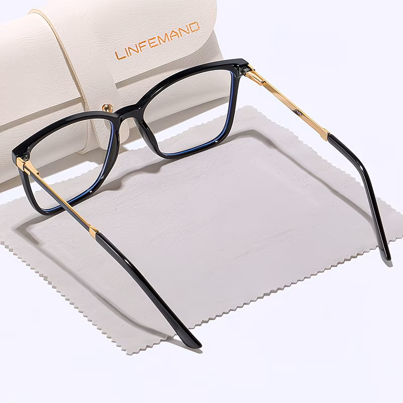 classic ultra decorative fashion flat glasses for women embodying a gentle and elegant style versatile accessory perfect as a holiday gift Product details 8