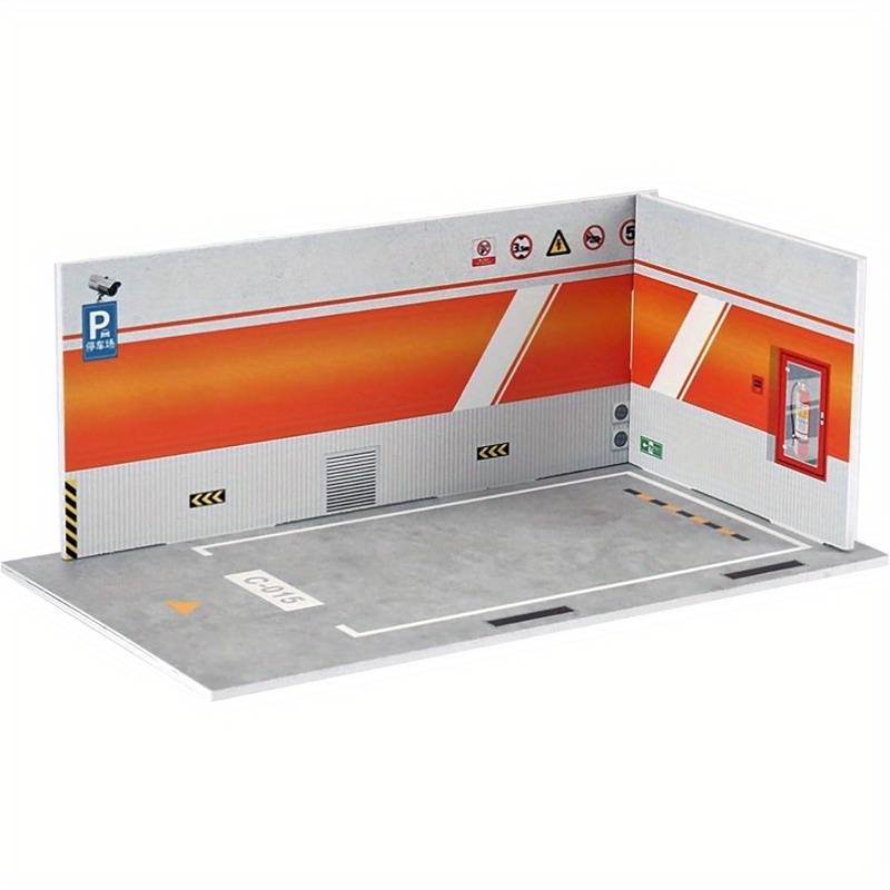 1:24 Scale Parking Garage Model - Durable PVC - UV Resistant