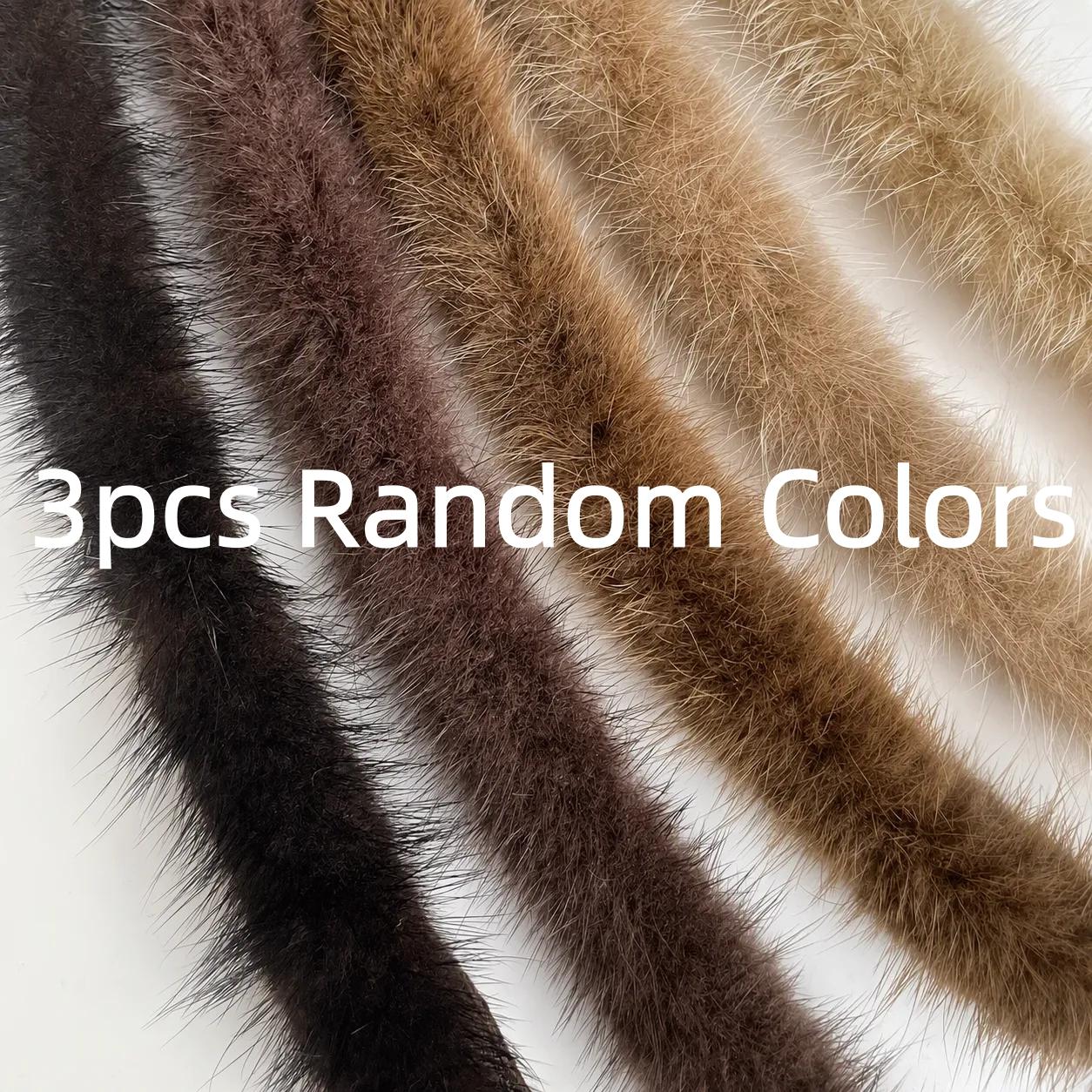 TEMU 3pcs 160cm/62.99in Multi Color Fur Strip, Soft Fluffy Plush Trim Ribbon, Diy Sewing Edge Trim Supplies For Collar, Hat, Hood, Cosplay Costume,