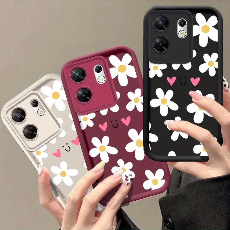 item picture phone case compatible with   hot 50  9 smart 9 hd zero 30 4g shockproof anti slip lightweight fashion heart   elegant durable stain casual dirt phone case