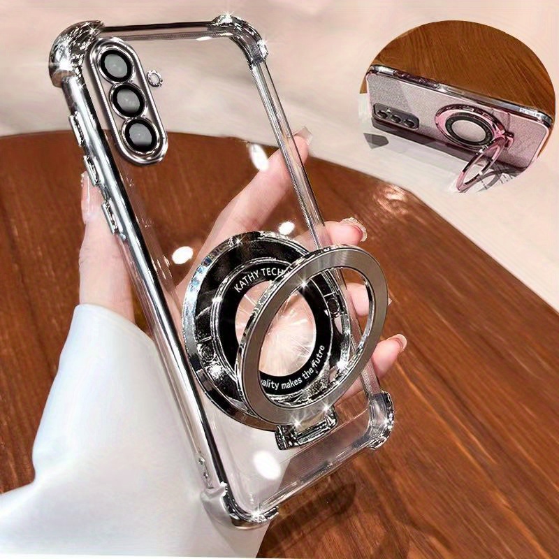 E-shop Handyhülle: Für 2 in 1 A56 5G/A36 5G Ringhalterung – Hochwertige Klarlack-TPU-Hülle für 2 in 1 A56/A36 Handyhülle