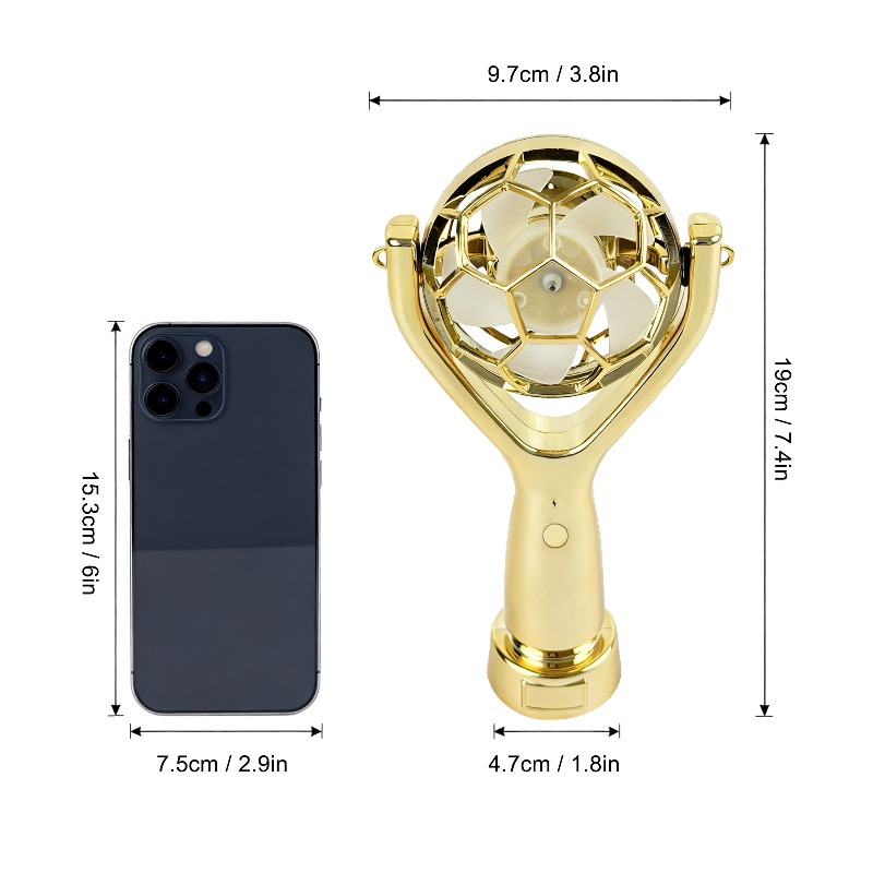 trophy shaped handheld fan     fans portable mini desktop fan Product details 3