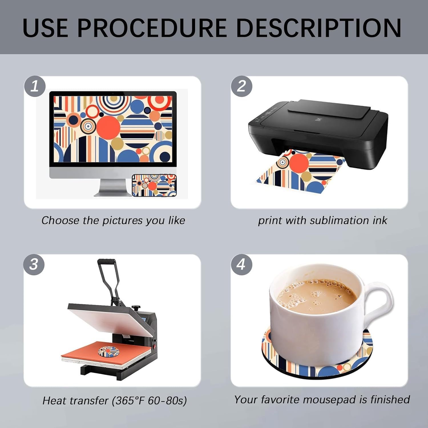 50pcs Customizable Glass Coasters, Durable and Stylish