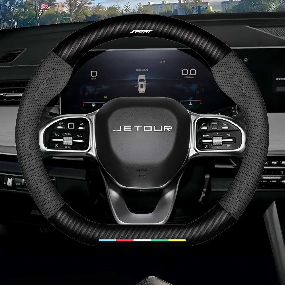 steering wheel cover suitable for chery   x70 x70  x90 x95   i   t2 t3 models pu leather microfiber pu leather lining steering wheel   fit   no modification required