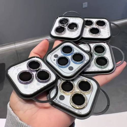 a sparkling diamond camera lens cover compatible with for iphone 17 16 15 14 13 12 11 pro mini 17air and 16e for lens protection