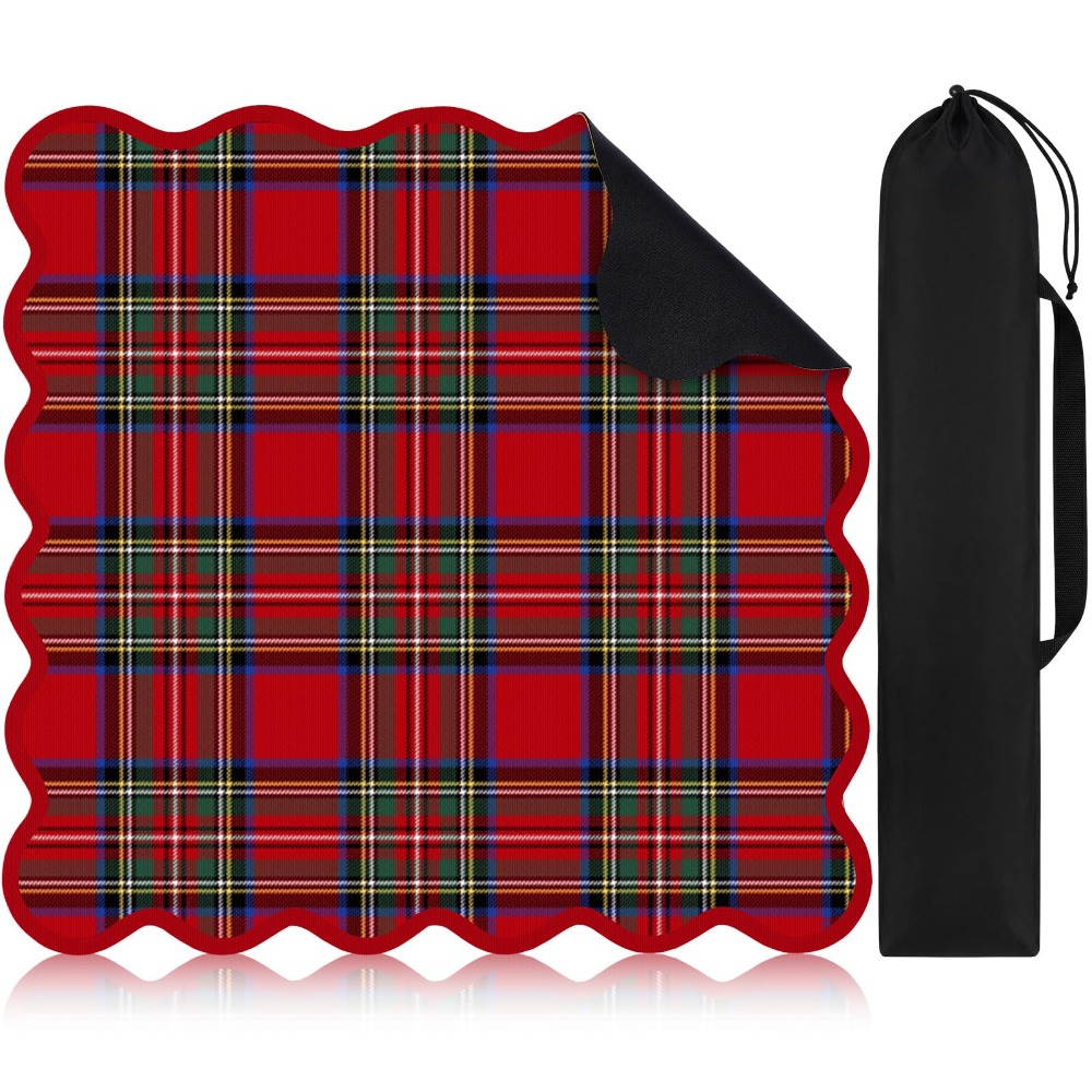 TEMU Mahjong Mat Set With Carrying Bag - Plaid Table Suitable For, Tournaments & Gifts, Tiles For Mahjong Board Game, Portable For Travel Or Storage