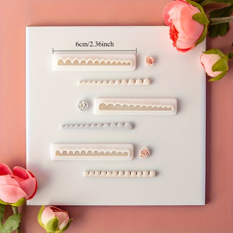 E-shop 3-tlg. exquisites Schneidformen-Set mit 3 Stilen, DIY-Set zur Herstellung von Rosenschmuck aus Polymer-Ton, inklusive Kunststoff-Schneidformen